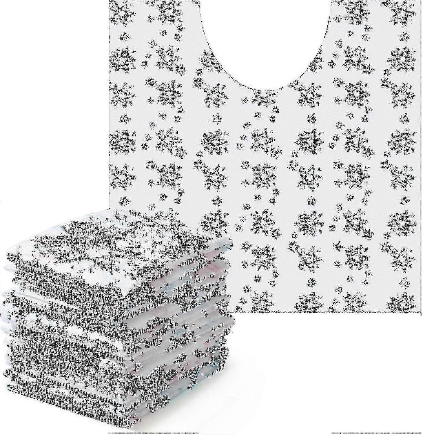 50 개 일회용 화장실 화장실 매트 탈취 화장실 매트 방수 욕실 U 자형 매트 아이 변기 훈련 요실금 (별)