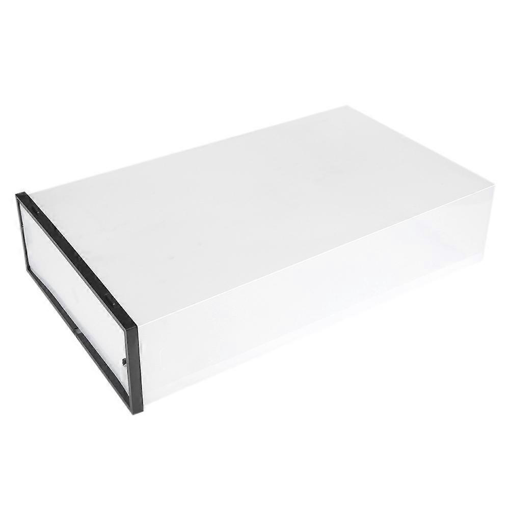 Clear Foldable Thickened Plastic Shoe Storage Box Stackable Case Shoes Organizer Black