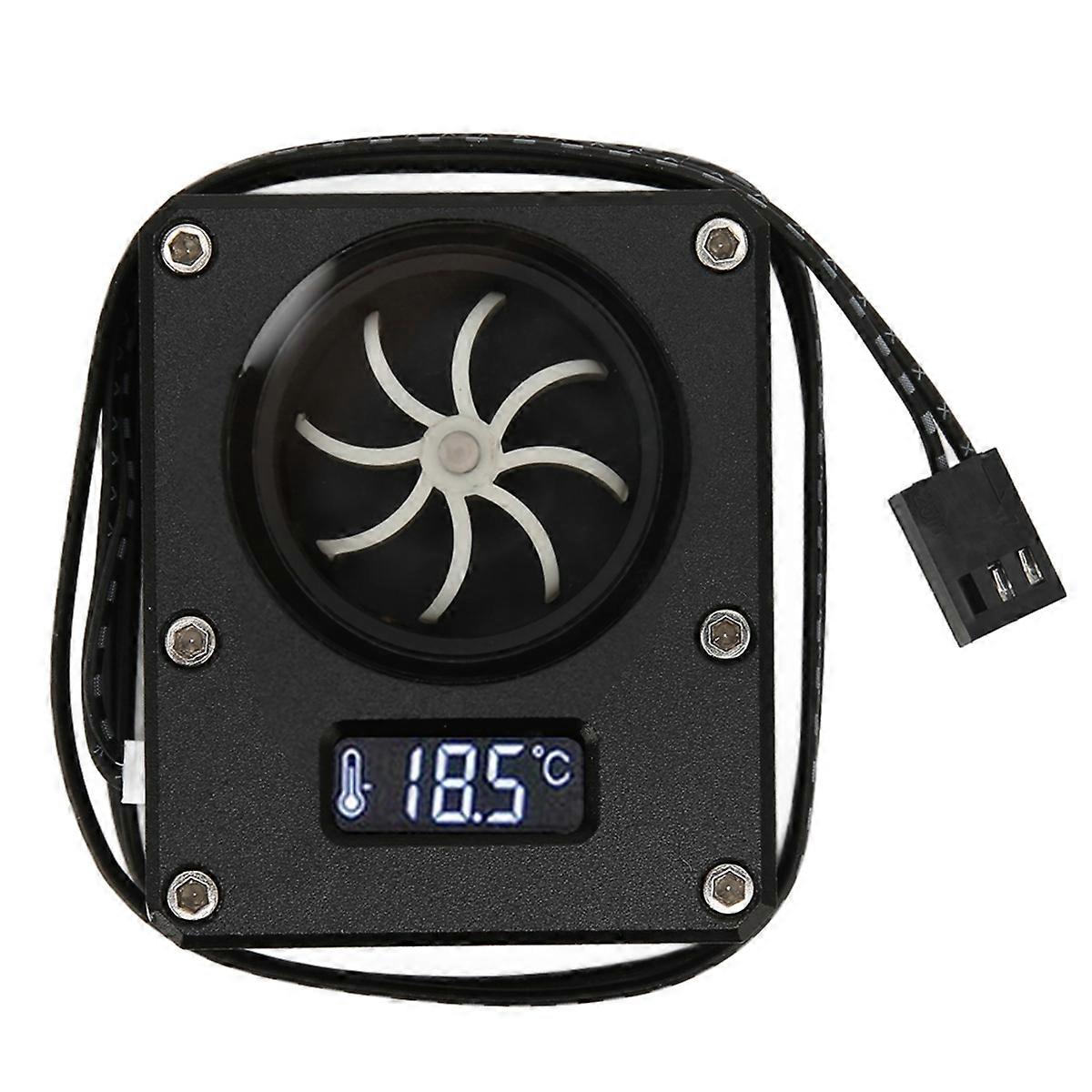 PC Water Cooling Flow Meter Indicator 12V Small 3pin Black
