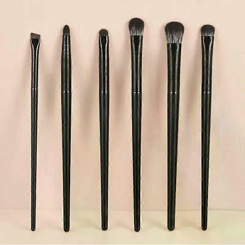 ソフトヘアアイシャドウブラシ6ピースアイメイク汚れた嘘のカイコアイライナーブレードアイディテール小さな化粧ブラシ