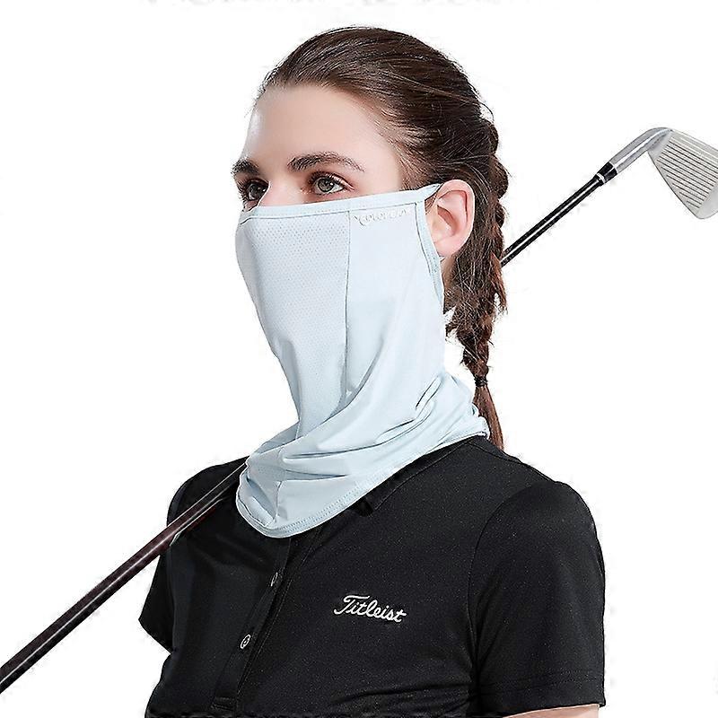 GOLOVEJOY XTJ85 Golf Extérieur Protection Solaire Glace Soie Masque Visage Cache-Cou Refroidissement Respirant Oreille Lo