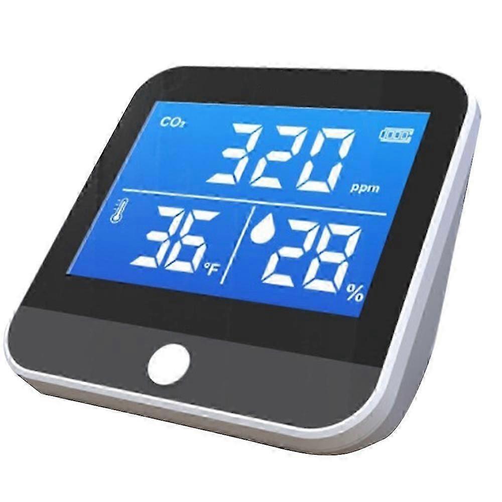 1Pc Portable Air Quality Monitor Temperature Humidity Monitor Infrared NDIR CO2 Detector Indoor CO2