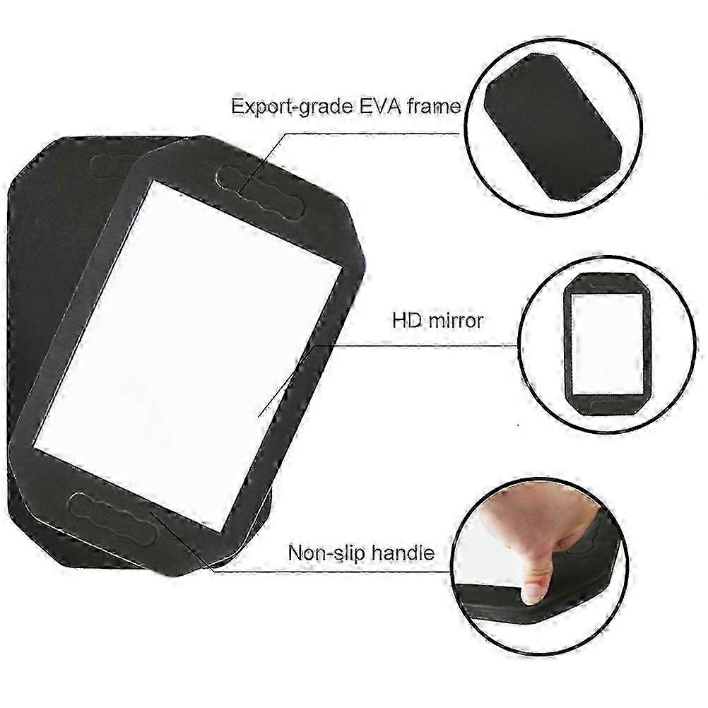 Professional Handheld Makeup Mirror 41x25cm Foam Frame 405g
