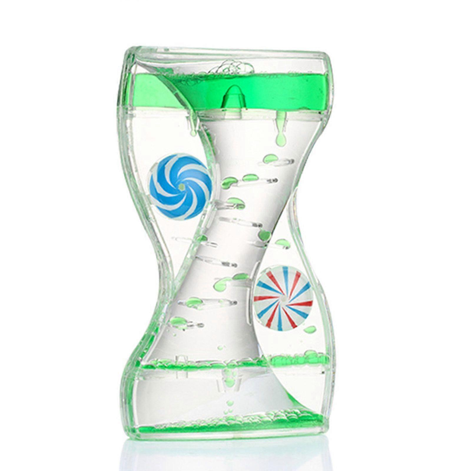 Double Wheel Windmill Liquid Motion Sandglass School Classroom Desktop Decor