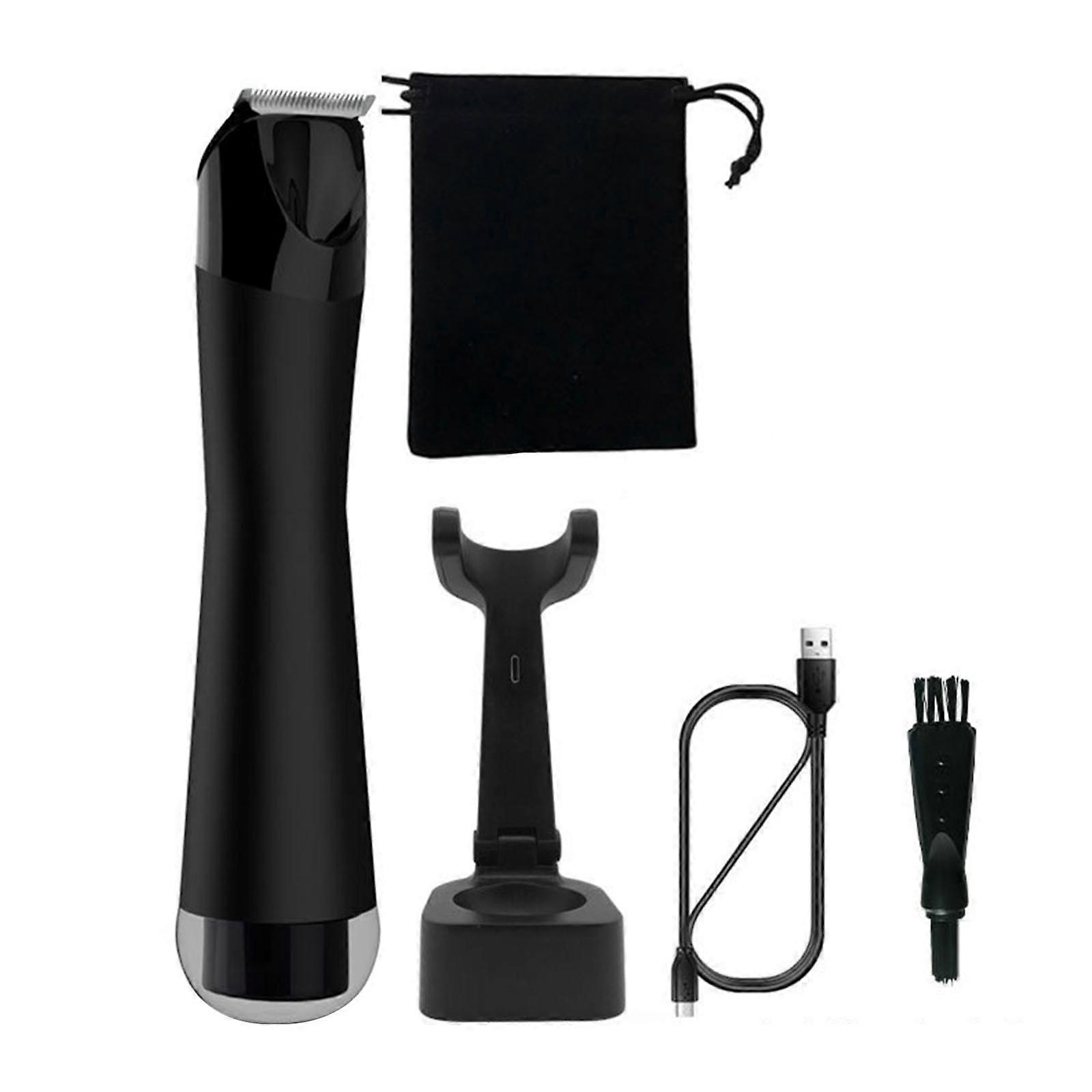 Electric Balls Trimmer Intimate for Razor for Men Waterproof Wet/Dry Eggs and Body Groomer Testicle for Razor with LED L