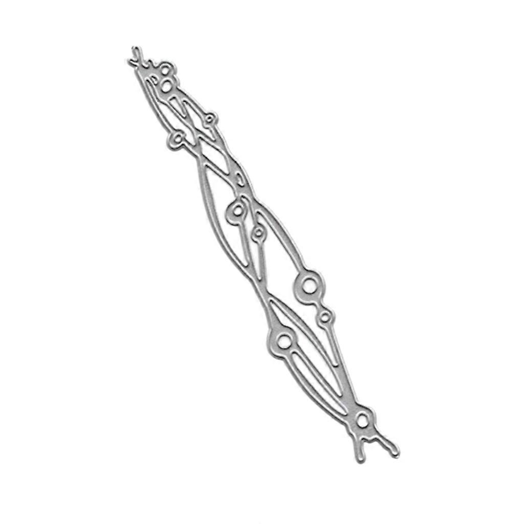 Wave Strip Metal Cutting Dies Stencil DIY Scrapbooking Album Stamp Paper Card Em  Silver