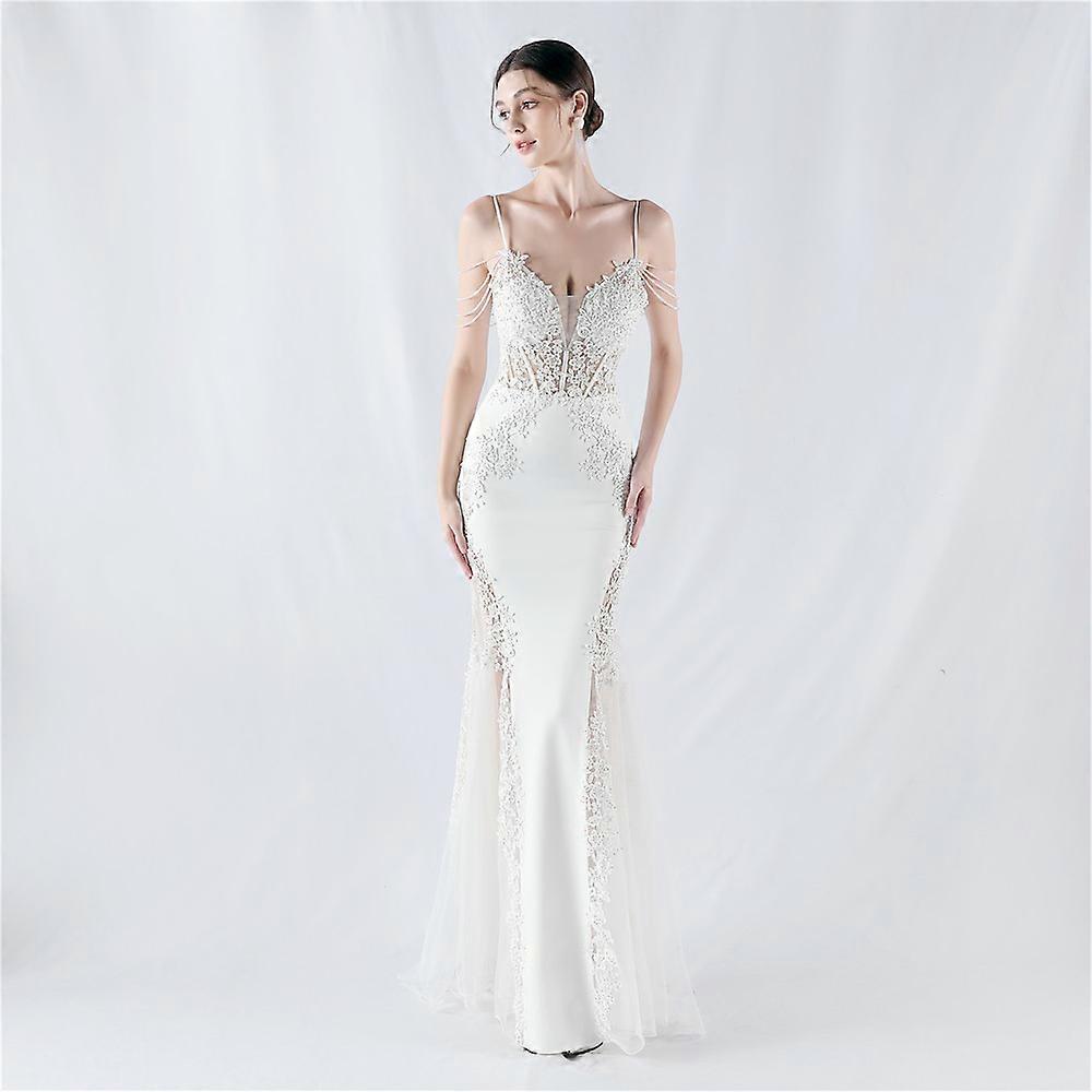 latest design slim  Evening Dress see through look sexy summer party dresses deep V embroider