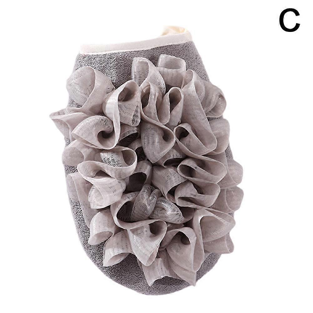 Dual-Purpose Bath Towel 2-in-1 Flower Sponge and Bath Towel Fast Drying Exfoliating Body Scrubber