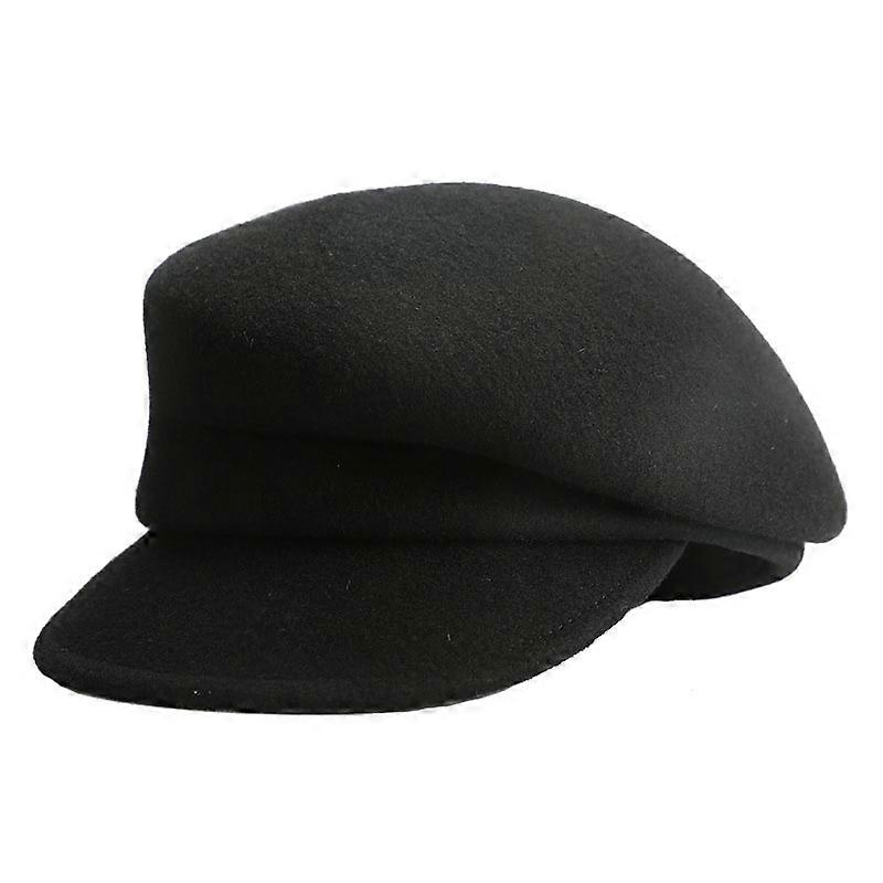 Autumn Winter Wool Beret Breathable Duck Tongue Cap Adjustable