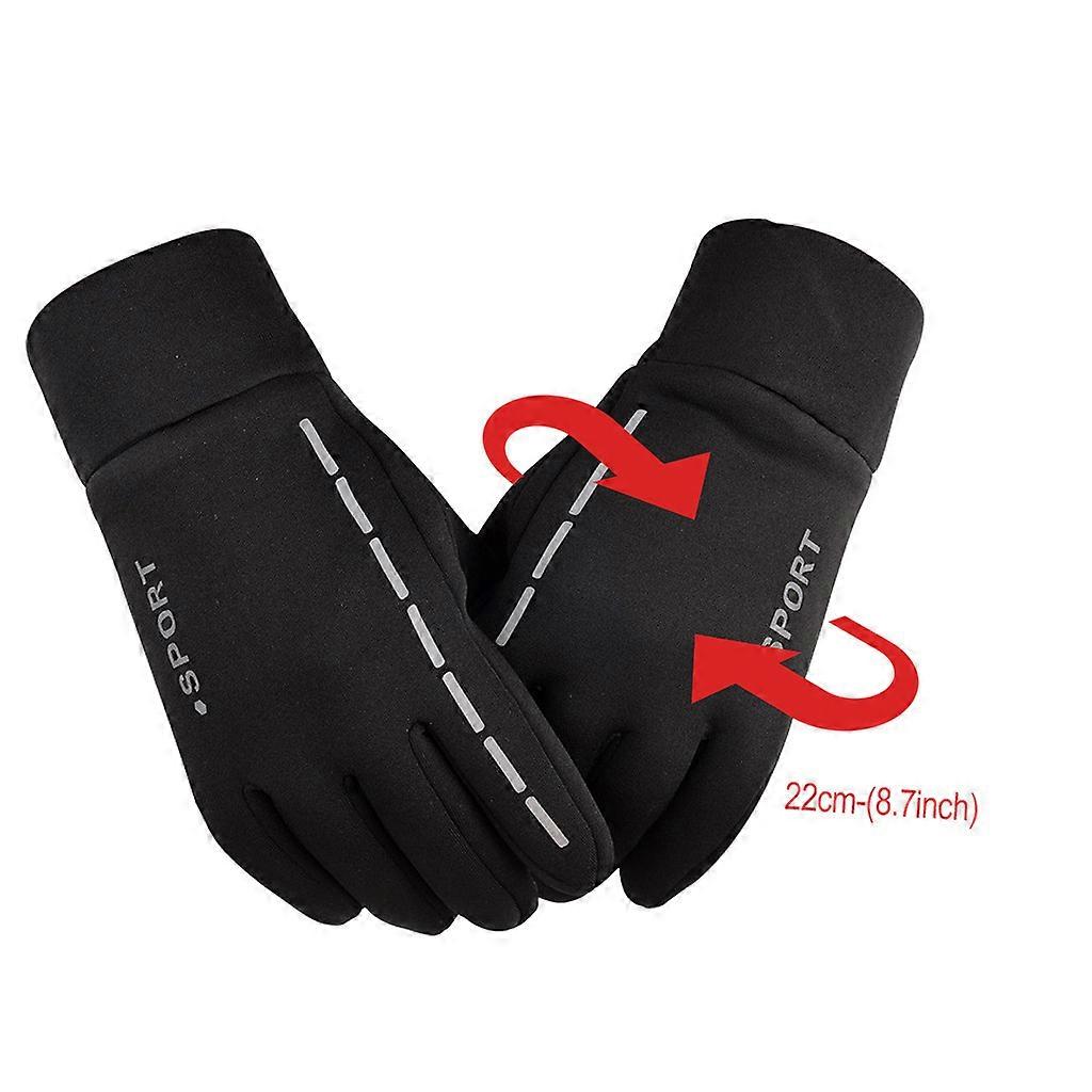 Mode Hommes Conduite Garder Au Chaud Pointer Doigt Coupe-vent Hiver Sprot Écran Gants Poignée Antidérapante