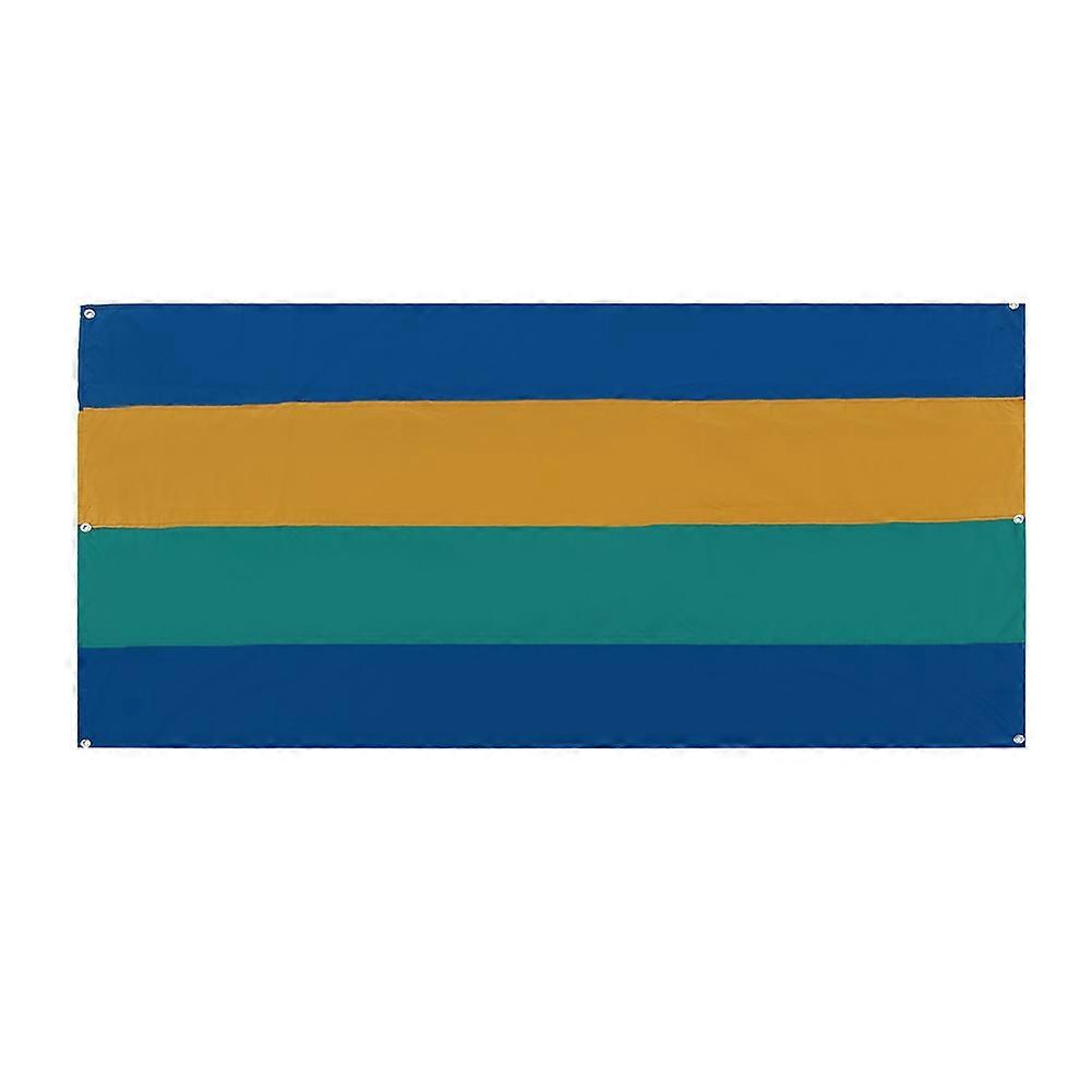 Waterproof Tent Roof Cover Printed Strips Playground Swing Set Replacement Tarp