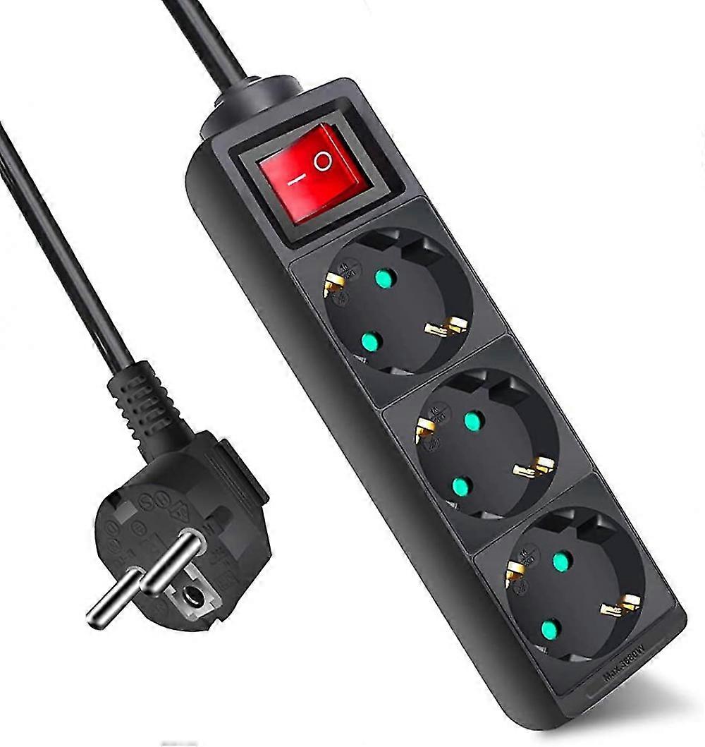 European socket with switch socket pure copper sheet with wire socket 2 meters