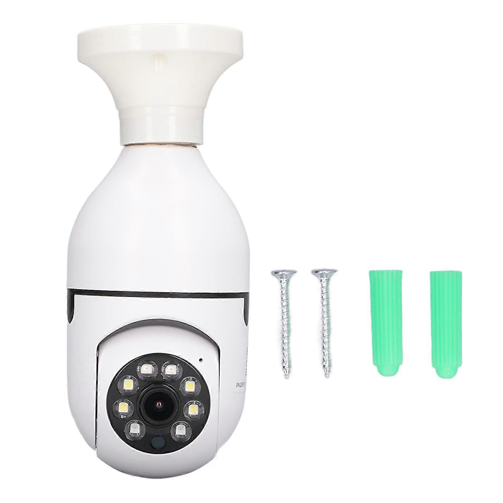 Surveillance 3MP Wireless WIFI Remote Control Outdoor E27 Bulb Shape Security Camera IP67 Small Monitor