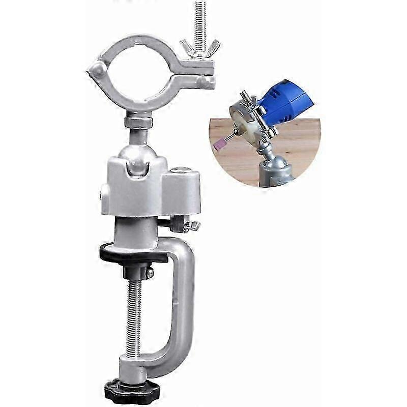 حامل طاحونة كهربائي للمثقاب الكهربائي ، ملزمة الطاولة ، ملزمة دوارة عالمية 360 ، مثقاب كهربائي متعدد الوظائف DIY قابل للتعديل من سبائك الألومنيوم