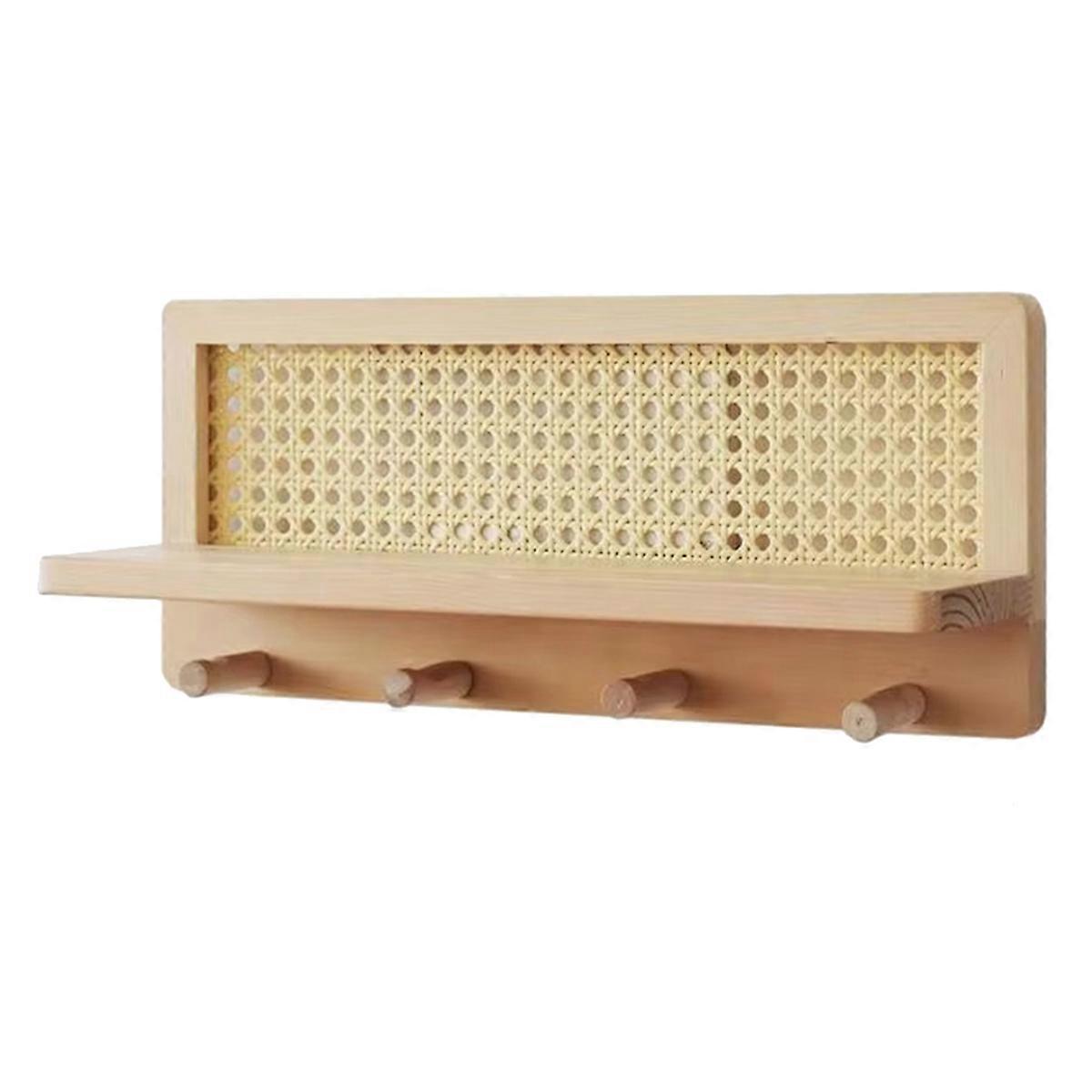 Wall Shelves Bohemian Style Shelves Wall Hooks Farmhouse Decor Storage Rack