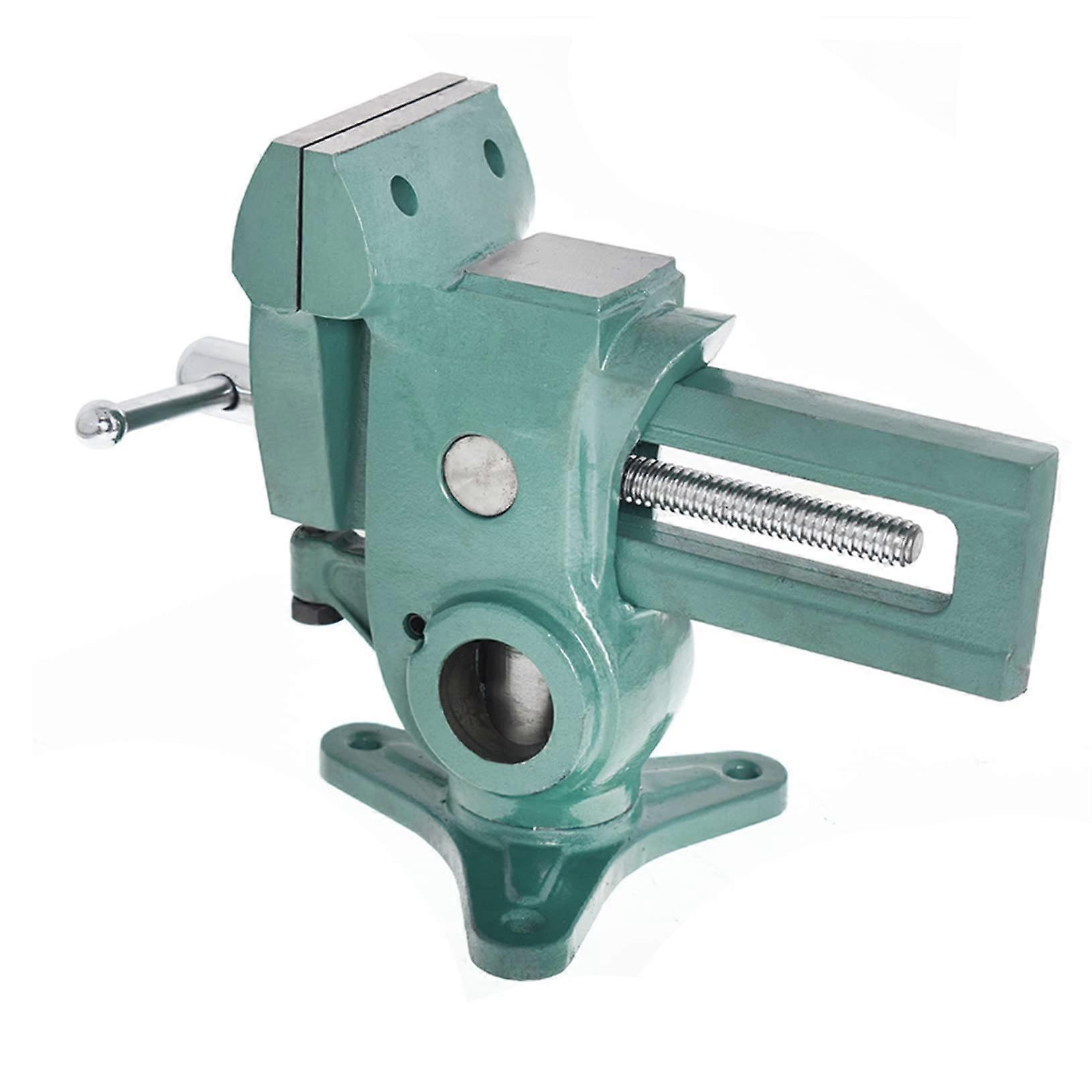 3.5 Inch Multi-Angle Vise for Woodworking and Metalworking Projects, Durable Steel Construction, Adjustable Design