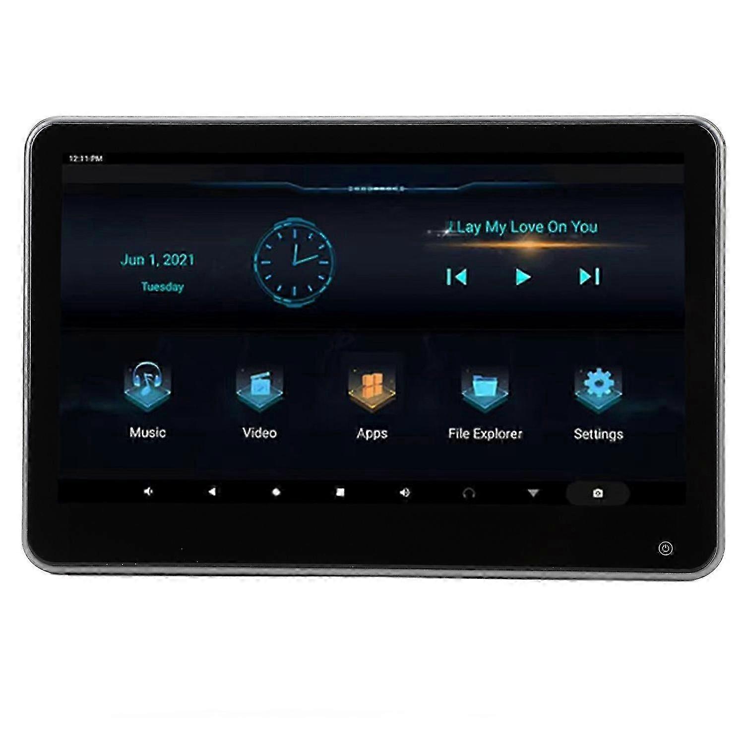 11.6In Car Headrest Monitor For Android 13 Touchscreen Wireless Internet Access 8 Core Cpu Headrest