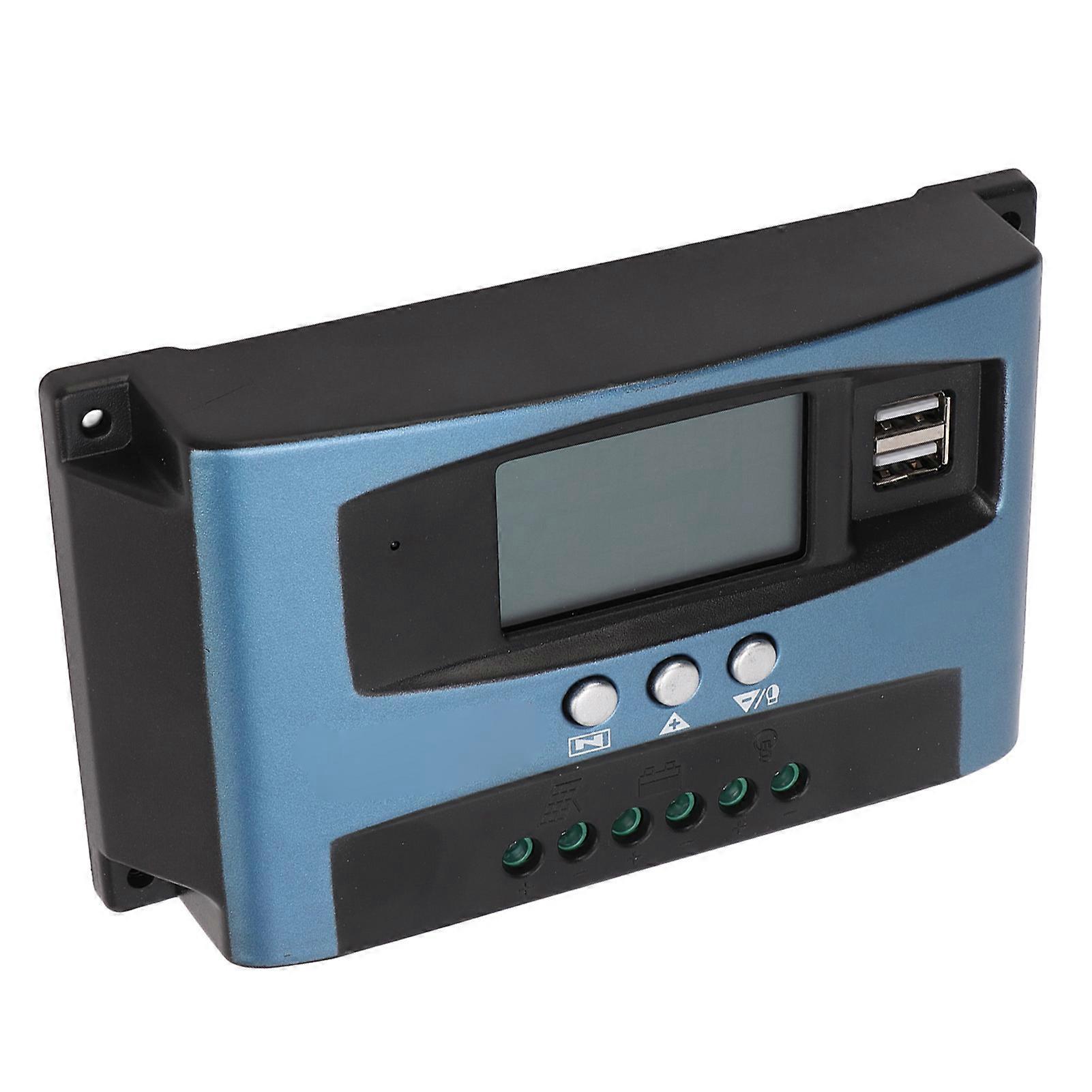 LCD Solar Charge Controller Solar Panel Controller Mobile Phone APP Remote Control Solar RegulatorRecharge 30A Discharge 10A 