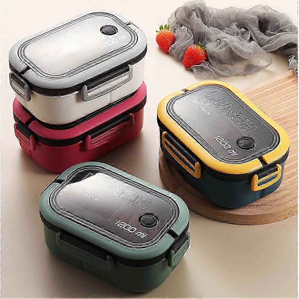 קופסת אוכל בנטו עם 2 שכבות מיכל אוכל פירות פיקניק חיצוני למשרד בית הספר