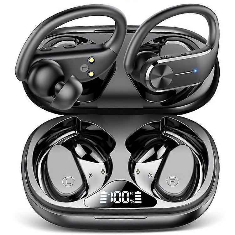 Q28S 1 Pair Wireless Sport Earphones Ear Hook Noise Cancelling Bluetooth-Compatible Headset