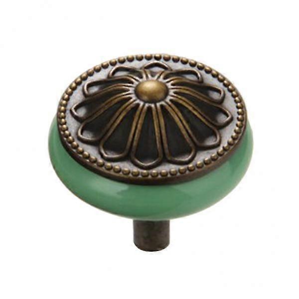 7x Vintage Ceramics Knobs Small Round Cabinet Pull Knobs Drawer Wardrobe Closet