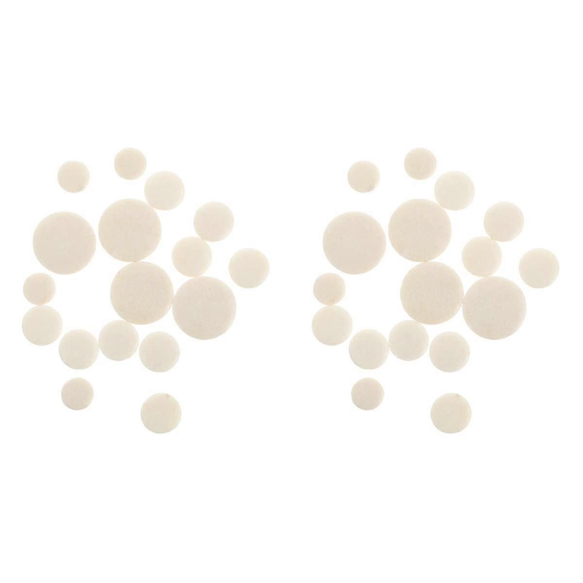 2sets Clarinet Pad e Flat Clarinet Pads Replacement Parts () Sound Hole Cushion Accessories 17pcs2