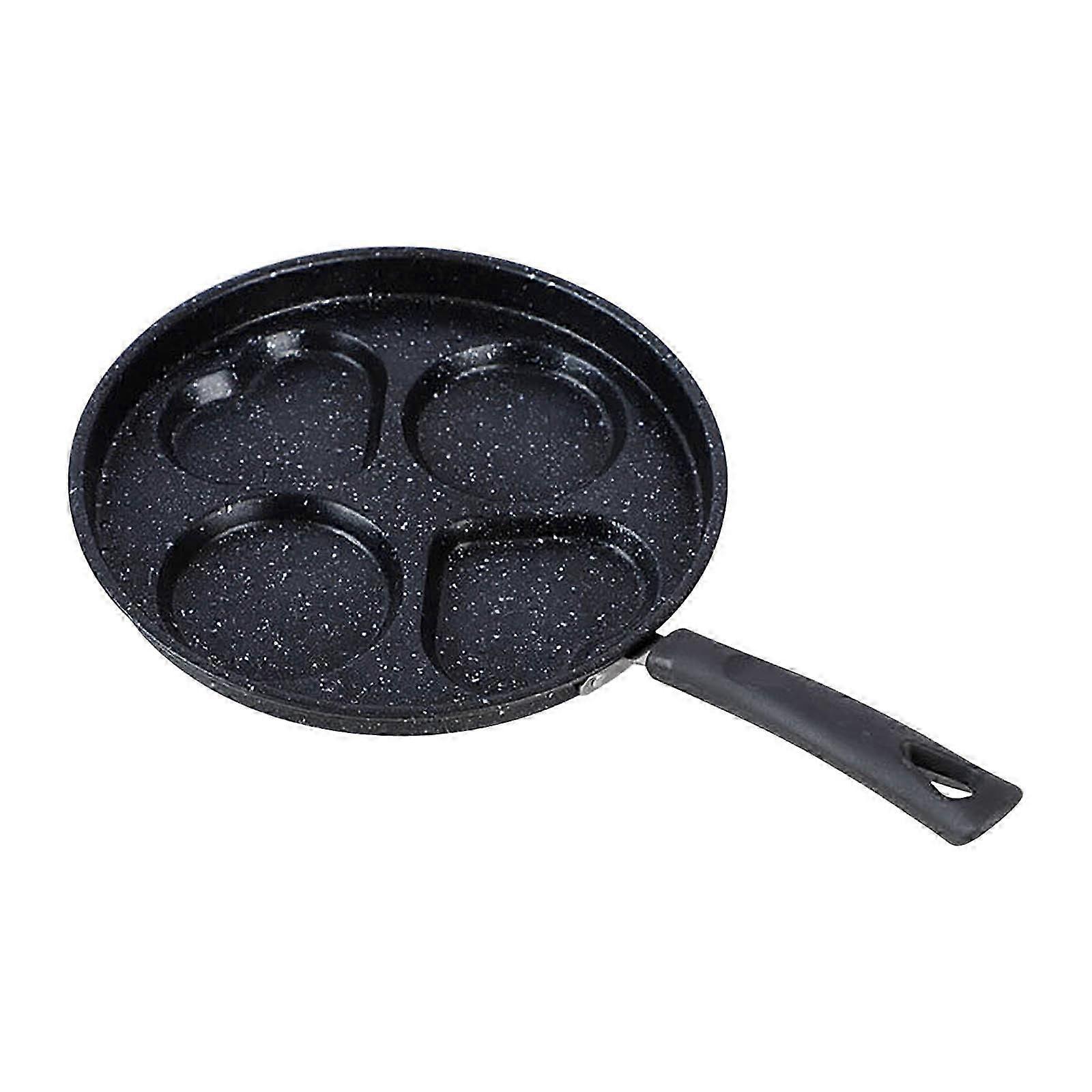 4-hole Non-stick Pancake Pan - Small Frying Pan For Burgers Amp; Eggs