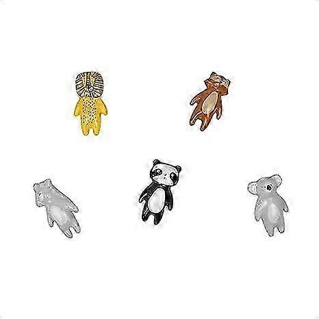 Ceramic Hooks (Set of 5), Cute Cartoon Hooks, Coat Hooks, Wall Hooks, Decorative Hooks, Coat Rack for Home Decor,Drawer Handle | Kids Wall Coat Hooks