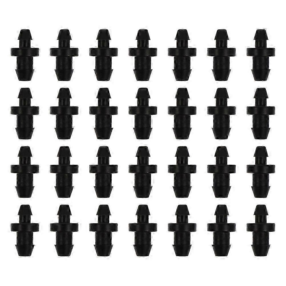 60 Pcs Black Hose Drip Irrigation Plugs Garden Pipe Plug Irrigation Hose Adapter Barbed Tubing End P