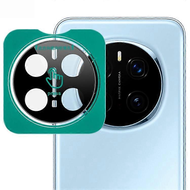 IMAK Compatible For Honor Magic7 Pro 5G Tempered Glass Camera Lens Protector with Self-Positioning Frame (Black Version)