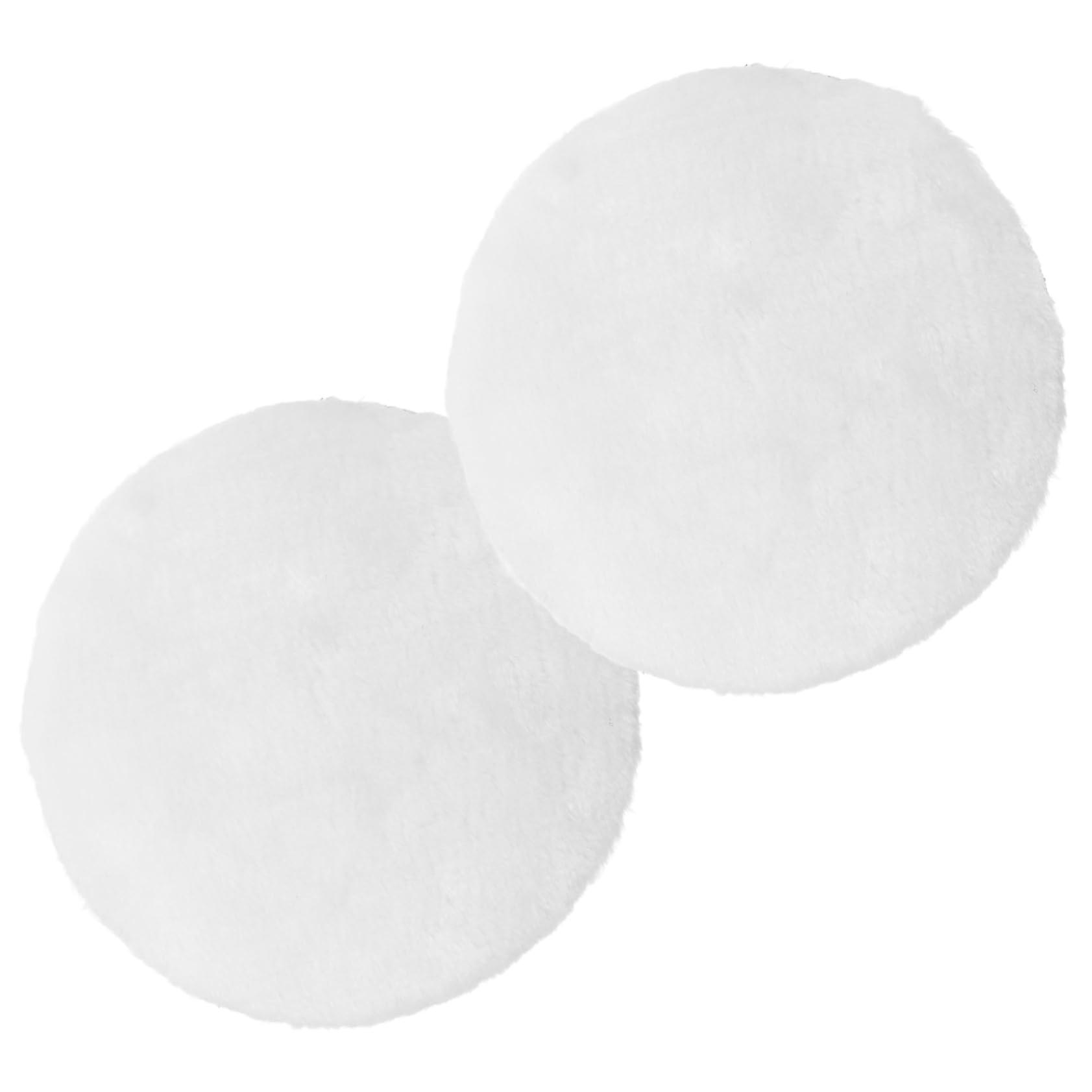 Self-Adhesive Wool Felt Polishing Pads, 2-Pack for Wood, Car, Stone, Durable Buffing Discs for Table Sanders