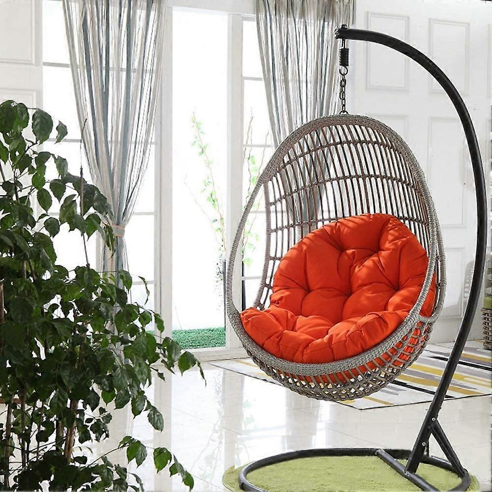 Hanging Hammock Chair Cushion Sunproof (Color : Orange)