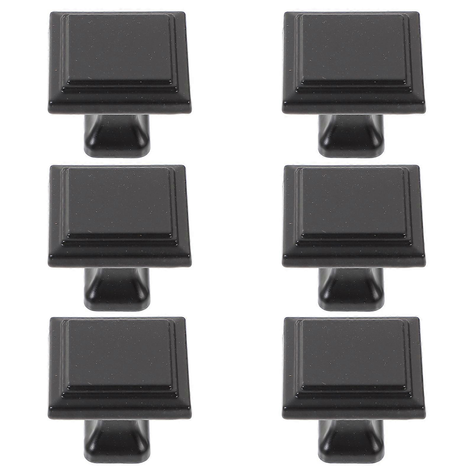6pcs Cabinet Knobs Handle Pulls Square Knobs for Kitchen Cabinets Drawers Dressers