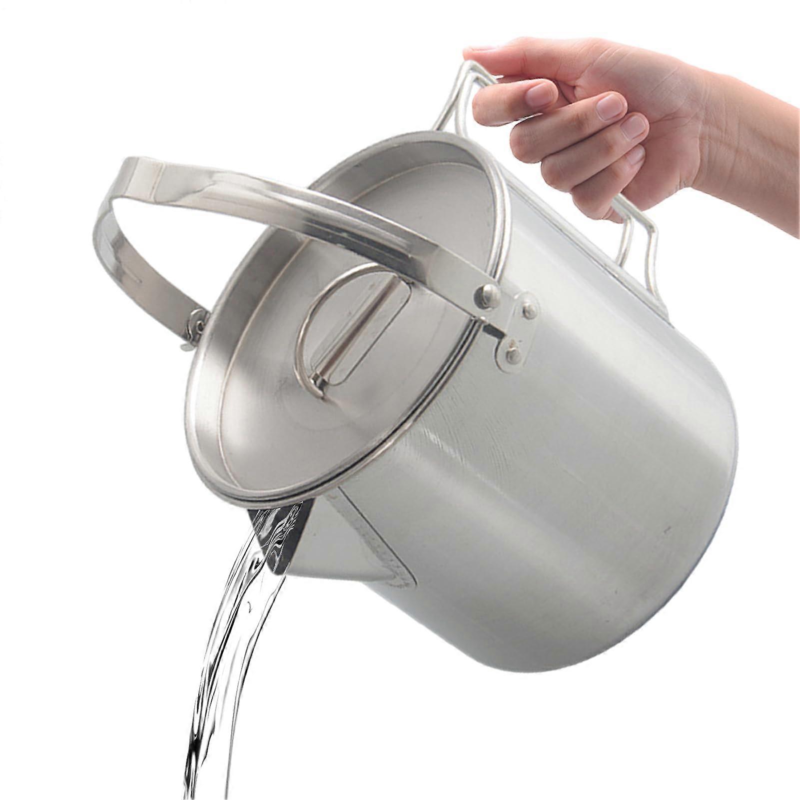 Campingkessel - Stainless Steel Coffee Pot for Open Fire, Durable Camping Kettle for Quick Brewing and Campfire Use