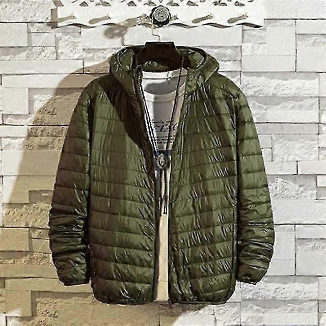 Fall Winter Ultra Light 90% White Duck Down Remove Hooded Man Coat Jaqueta Masculino Chaqueta Hombre Puffer Thin Men Down Jacket