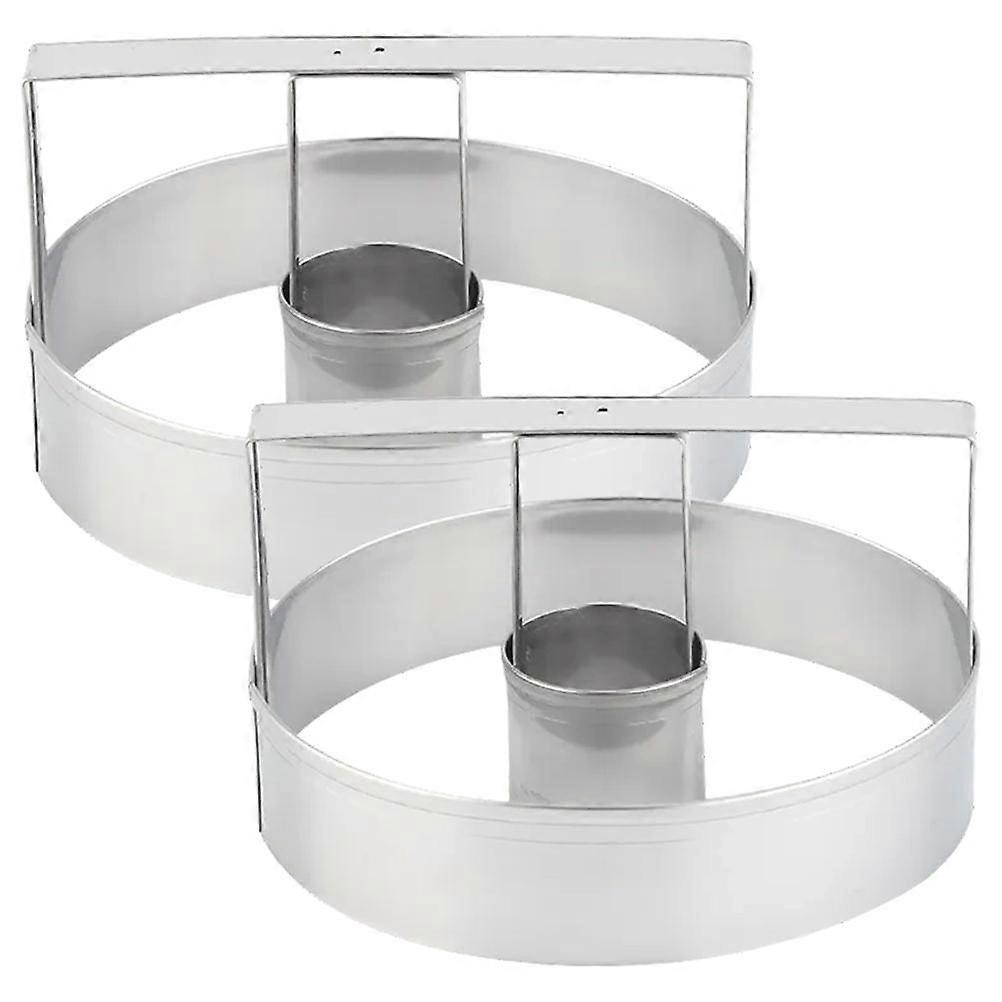 2pcs Cookie Molds, Versatile Pastry DIY Tools for Baking, Mousse, and Dough, Safe Non Stick Design for Easy Cleaning and Use