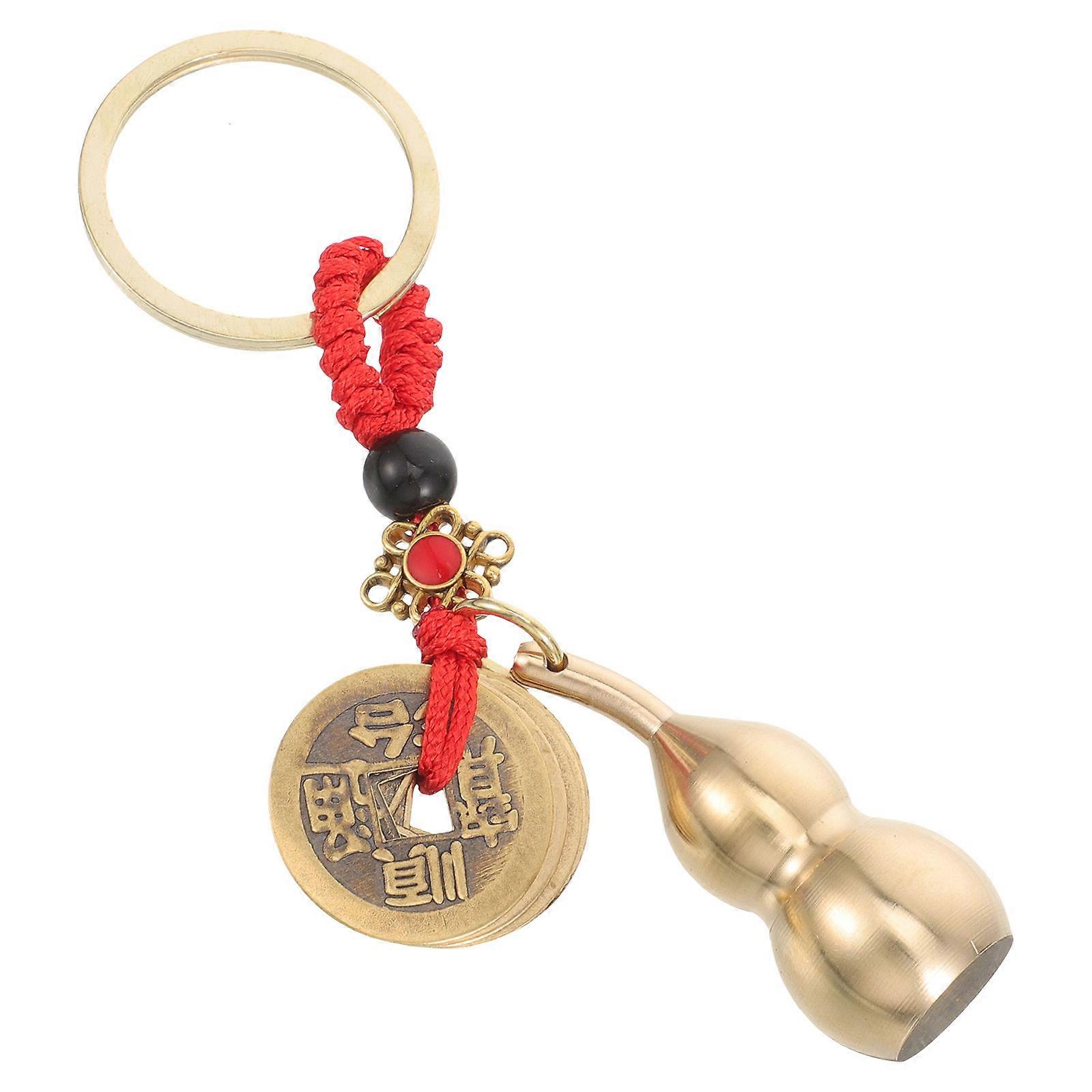 Key Chain with Gourd Charm, Craftsmanship for Creative Styles