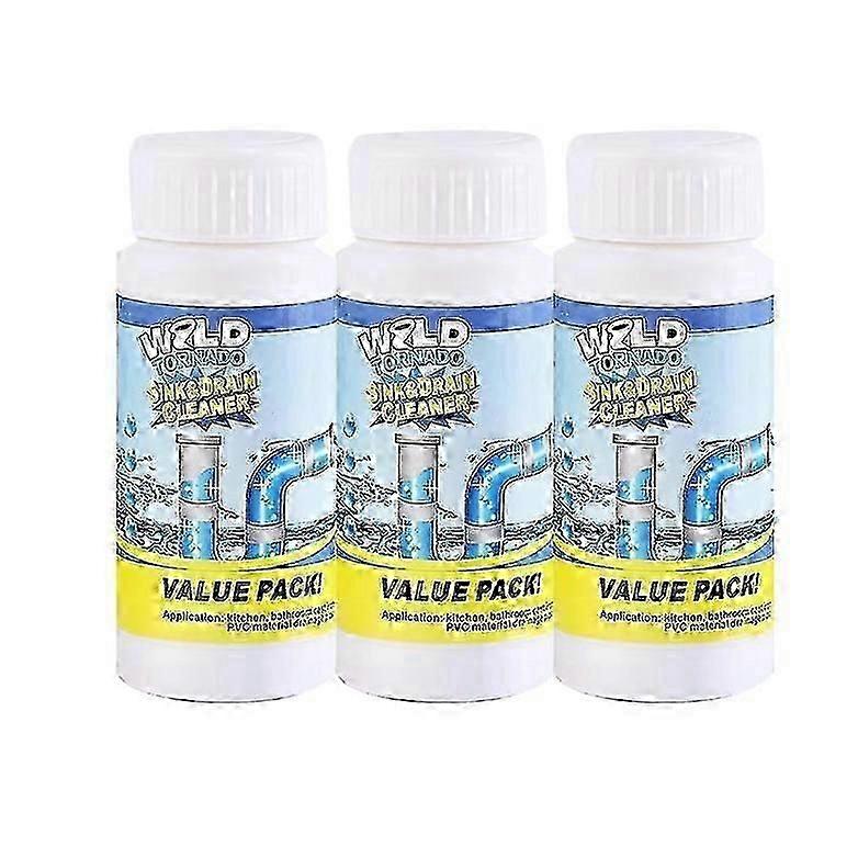 1-3X Wild Tornado Powerful Sink Drain Cleaner High Efficiency Clog Remover Set