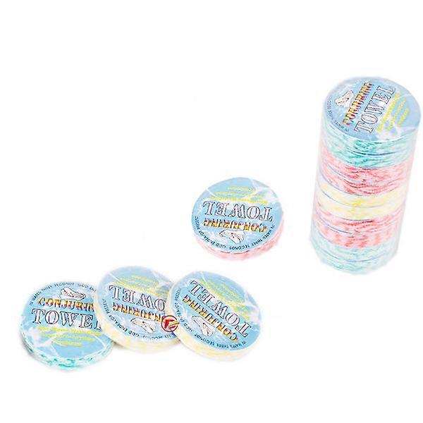 Mini Compressed Towels Conjuring Towel Non-Woven Wash Cloth Square Shape 10Pcs/Set