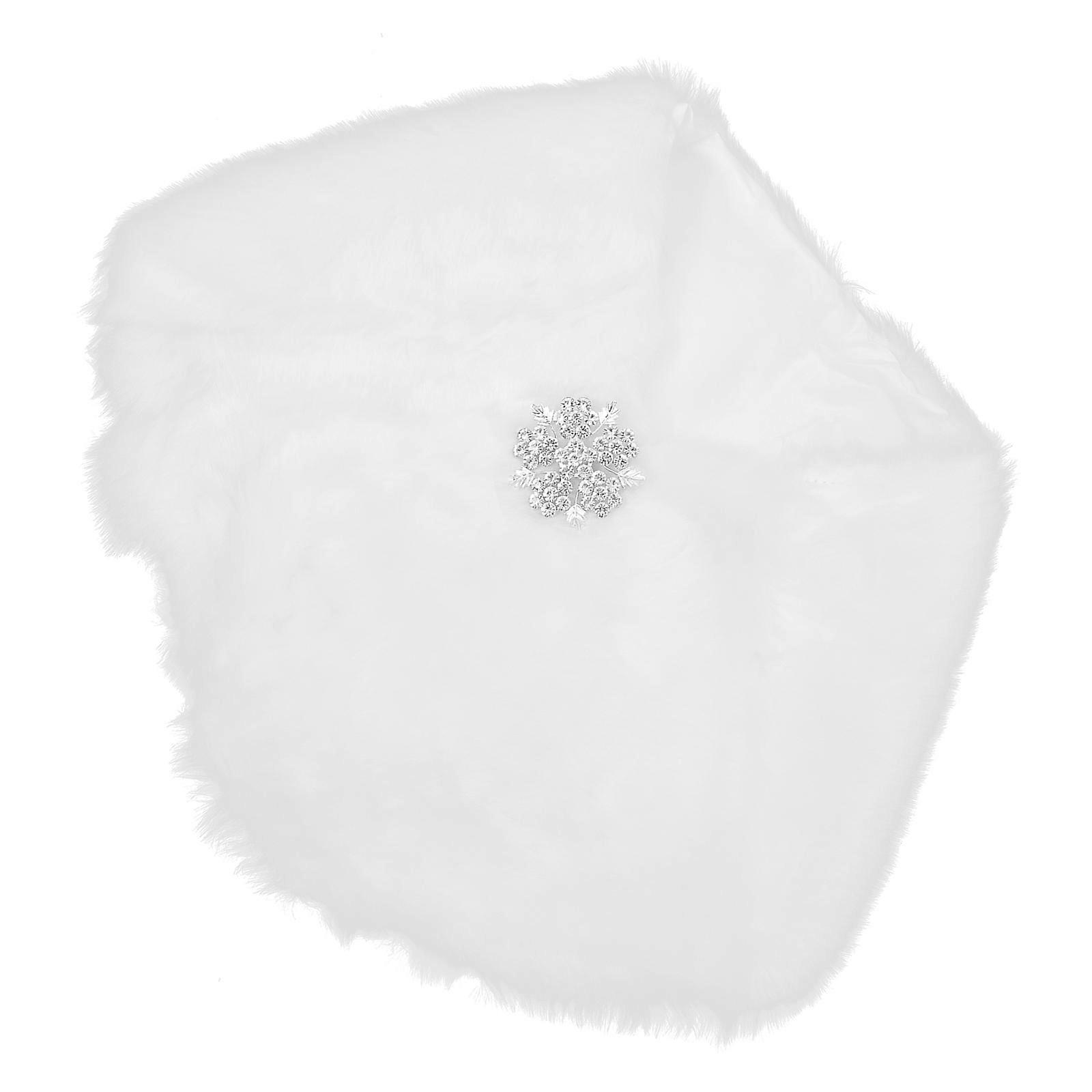 Girls Shawl Furry Shawl Comfortable Warm Wrap Shawl Winter Outdoor Little Girls White 1Pack
