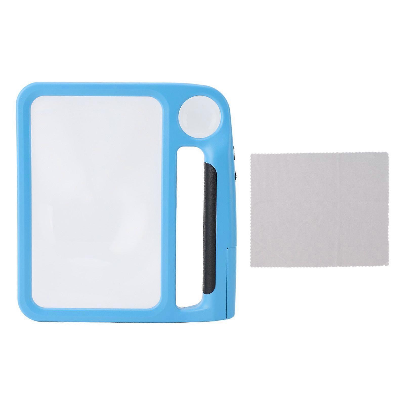 2025 Latest Model Handheld Magnifying Glass with Light 5X 10X Rectangle Readin...