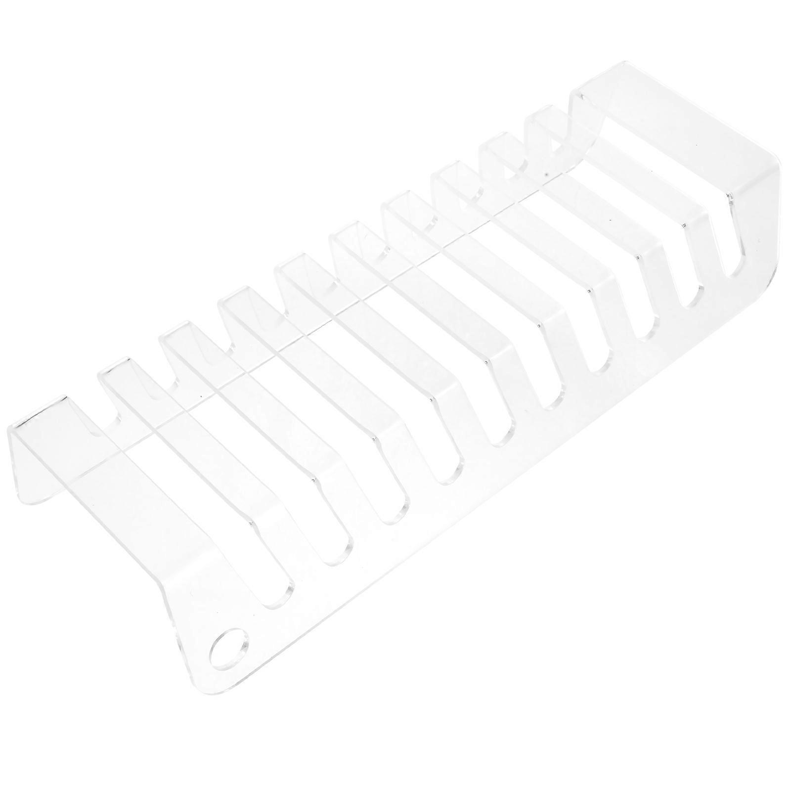 Cellphone Charging Stand Multi-Phone Storage Organizer Transparent 30.00X12.00X6.00CM Charging Home Use 1Pcs