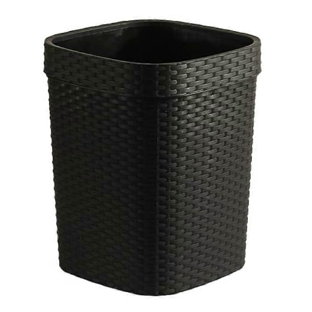 Waste Basket For Bathroom Large Capacity Trash Can Square Plastic Storage Household Item 1Set
