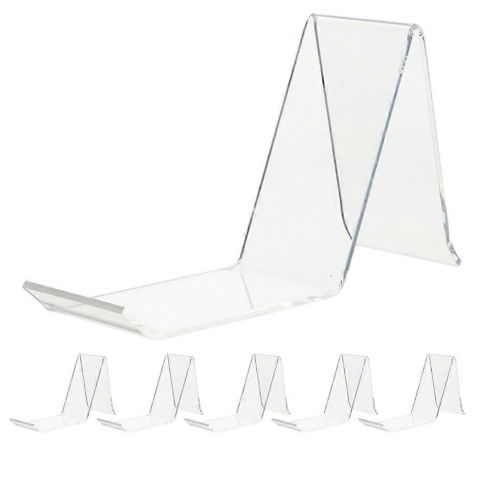 Clear Acrylic Shoe Display Stands 6pcs Lightweight Sandals Holder for Home and Store Easy to Clean Design for High Heels and Casual Footwear