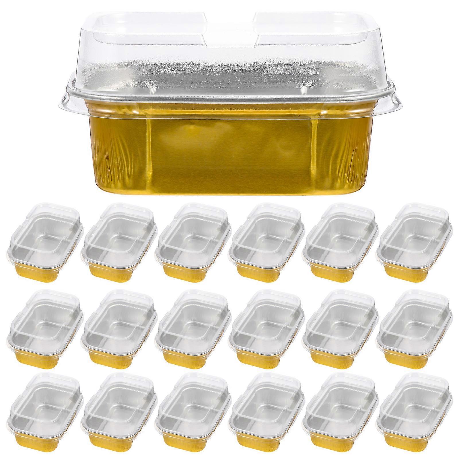 Boîtes de conservation en aluminium pour pâtisserie, pique-niques, résistant aux hautes températures, 50 pièces