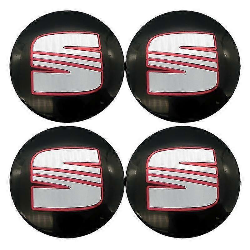 4pcs 56mm 60mm αυτοκίνητο κέντρο πλήμνη χείλος κάλυψης έμβλημα αξεσουάρ για το κάθισμα Ίμπιζα 6j 6l fr Ateca Altea Xl Leon 2 Leon