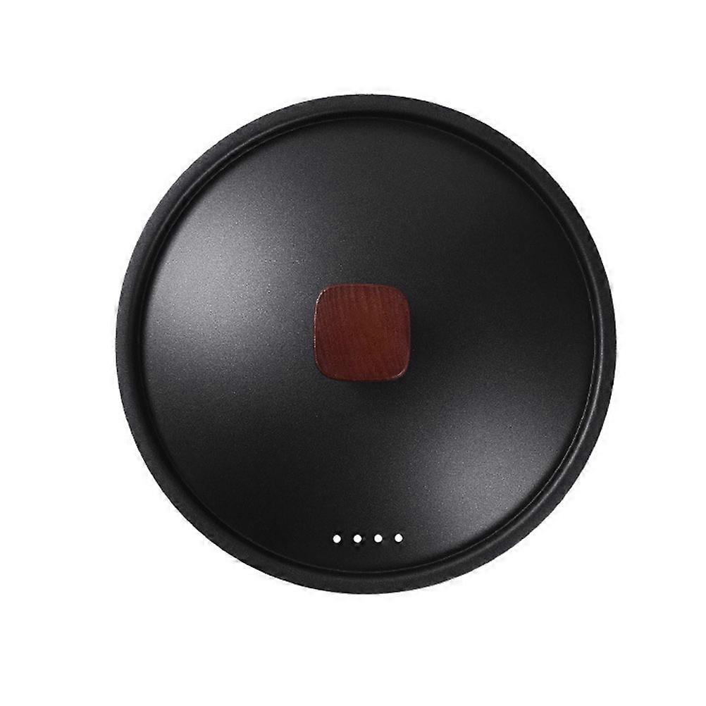 Κάλυμμα καπακιού κατσαρόλας Anti-Scald Iron Pot Προστατευτικό καπακιού τετράγωνη λαβή μαύρο 26.00X26.00X4.00CM ανθεκτικό στη σκουριά 1τμχ