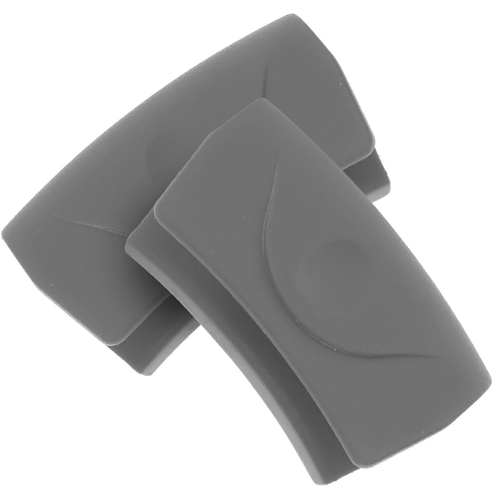 シリコンポットハンドルグリップ耐熱火傷耐摩耗性断熱材1ペアシルバーキッチン用