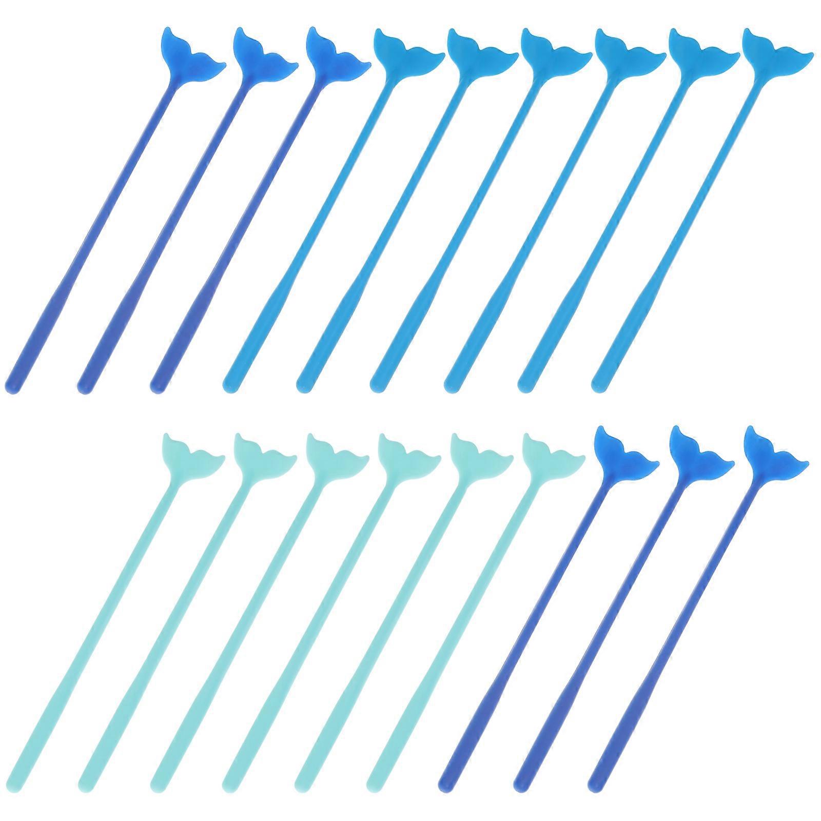 Stirring Sticks Whale Tail Shape Material For Barbecues 18Set