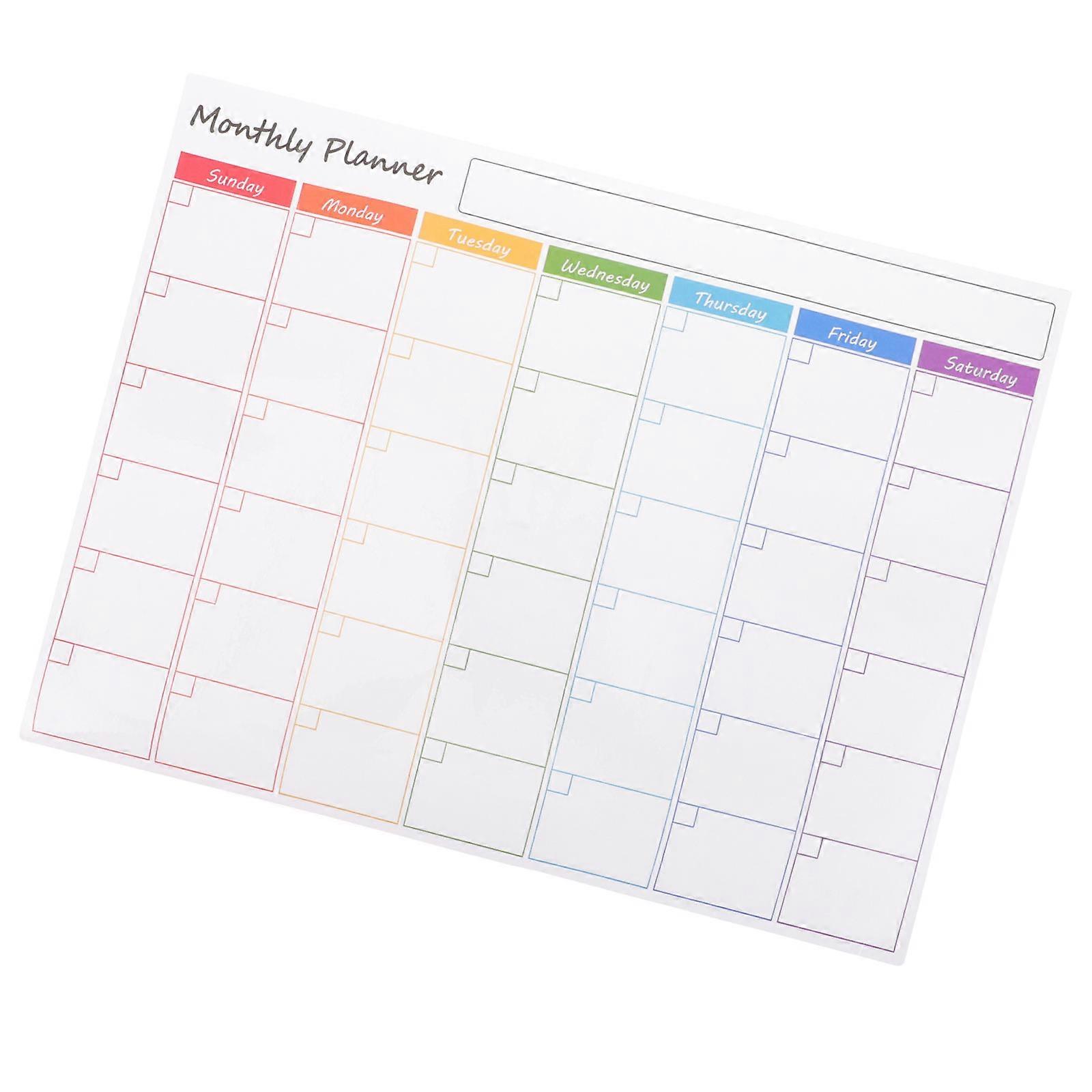 Planning Calendar For Refrigerator To-Do Lists Students 43x33CM 1Pack